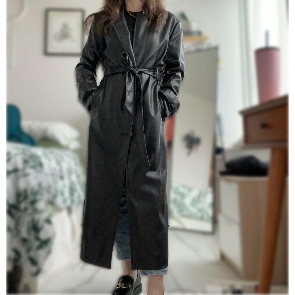 LEATHER TRENCH - Kendall & Kylie